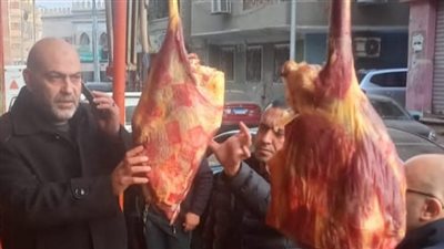 الطب البيطري بالمنوفية يضبط 2400 كجم لحوم ودواحن مجهولة المصدر في الباجور 