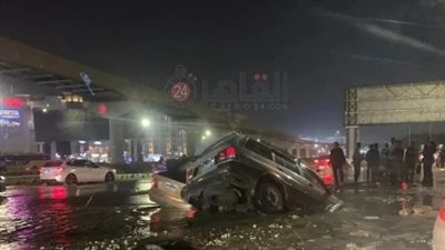  الداخلية تكشف تفاصيل سقوط سيارة في هبوط أرضي بالتجمع الخامس 
