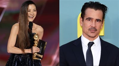 جوائز جولدن جلوب 2023.. ميشيل يوه وكولين فاريل يفوزان بجائزة أفضل ممثل وممثلة بفيلم كوميدي أو موسيقي