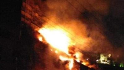 إخماد حريق بمحول كهرباء في مستشفى بشبيش المركزي بالغربية | صور 