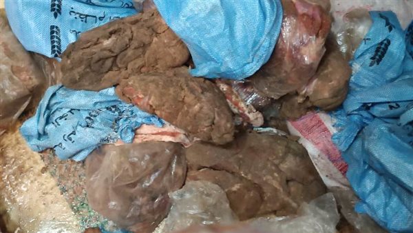 ضبط 6 طن لحوم فاسدة