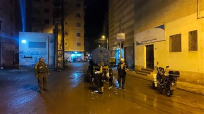 استمرار حالة الطوارئ ورفع تراكمات مياه الأمطار بمدن كفر الشيخ 