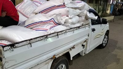 ضبط 1.5 طن سكر مدعم خلال حملة رقابية بمركز مغاغة بالمنيا