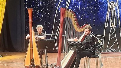 احتفالية موسيقية للهارب بالمتحف القومي للحضارة المصرية | صور 