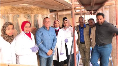 الآثار تنتهي من أعمال تنظيف 37 عمودا في معابد الكرنك بالأقصر | صور 