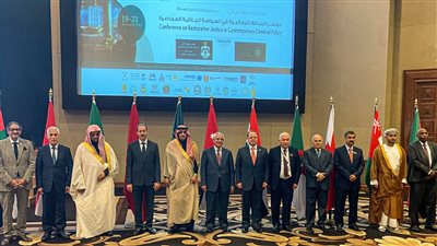 النائب العام يلقي كلمة في المؤتمر الدولي للنيابة العامة الأردنية عن العدالة التصالحية في السياسة الجنائية المعاصرة