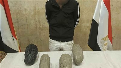 حبس تاجر مخدرات بحوزته 4،5 كيلو بانجو بعين شمس