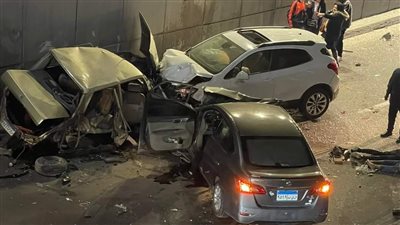 إصابة شخصين بحادث انقلاب سيارة بطريق مصر إسكندرية الزراعي بالقليوبية 