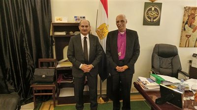 رئيس الأسقفية يختتم زيارته لتشاد بلقاء السفير المصري