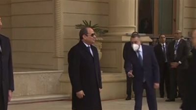 مراسم استقبال رسمية للرئيس السيسي في القصر الجمهوري بأذربيجان