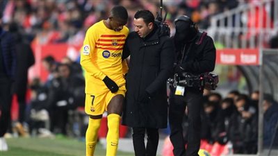 شكوك حول لحاق ديمبلي بمواجهة مانشستر يونايتد بعد إصابته أمام جيرونا