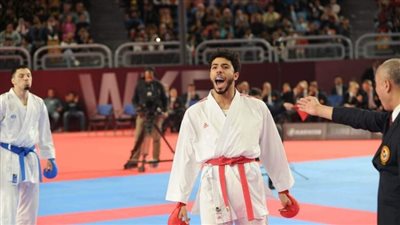 عبد الله هشام وريم سلامة يحصدان ذهبيتين في الدوري العالمي لـ الكاراتيه