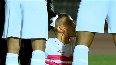 إصابة محمد عبد الغني في كرة مشتركة مع لاعب فيوتشر