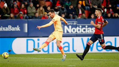 أتلتيكو مدريد يقتنص ثلاث نقاط مهمة أمام أوساسونا في الدوري الإسباني 