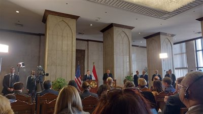 وزير الخارجية ونظيره الأمريكي: بحثنا سبل تحقيق التهدئة والتوصل إلى حل عادل للقضية الفلسطينية