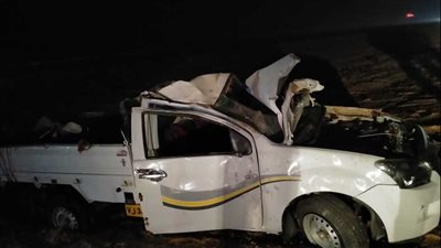 إصابة 3 أشخاص في انقلاب سيارة ربع نقل على طريق طنطا - كفر الشيخ الدولي