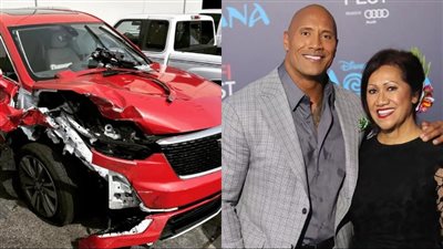 نجت من الموت بمعجزة.. والدة دوين جونسون تتعرض لحادث خطير