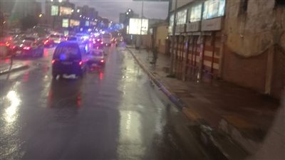 سقوط أمطار متوسطة على مناطق متفرقة بغرب الإسكندرية 