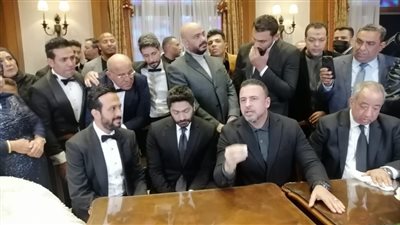 حفل زفاف الفنان أحمد عصام بحضور الكينج وتامر حسني |صور