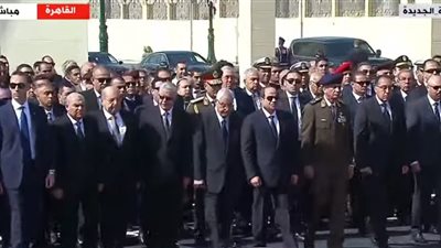 رئيسا النواب والشيوخ يحضران مراسم جنازة المهندس شريف إسماعيل