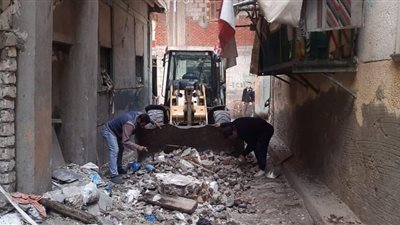 انتداب لجنة هندسية لمعاينة عقار انهارت منه أجزاء في الإسكندرية
