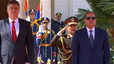 الرئيس السيسي يستقبل رئيس جمهورية كرواتيا بقصر الاتحادية | بث مباشر