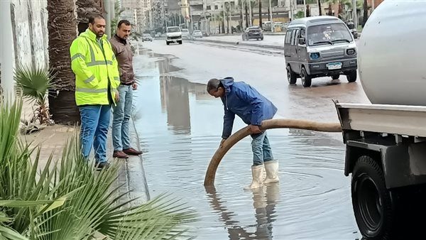 أمطار غزيرة فى الإسكندرية
