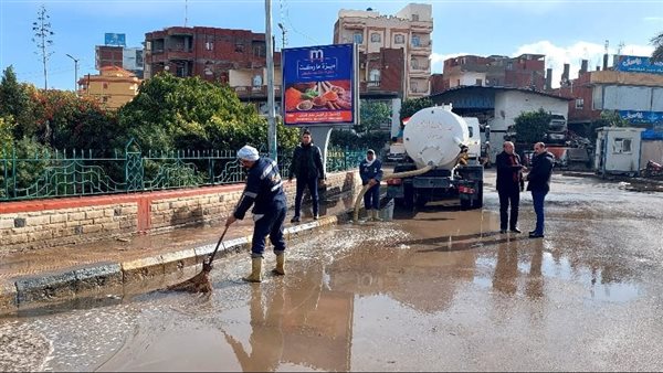 كسح مياه الامطا بكفر