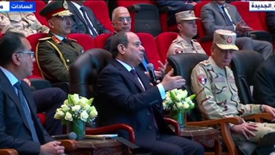 السيسي: سنزود التغذية في المدارس ومنظومة التغذية مستقرة ومؤمنة تمامًا