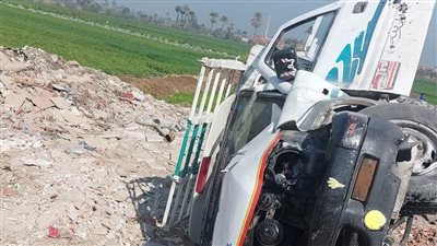 مصرع سائق في انقلاب سيارة ربع نقل ببني سويف 