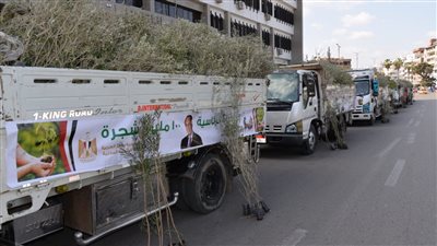 ضمن مبادرة 100 مليون شجرة.. محافظ الإسماعيلية يشهد استلام 200 ألف شتلة 
