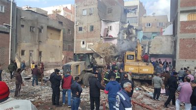 ننشر أسماء المصابين في انهيار عقار دمنهور