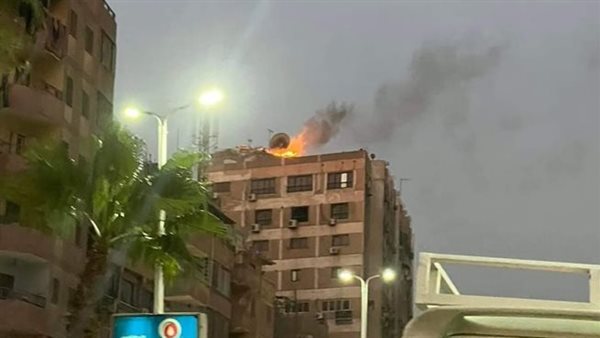 حريق عقار بفيصل 