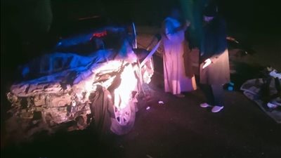 التحفظ على سائقي حادث طريق الواحات المتسبب في وفاة 7 أشخاص وإصابة 17 آخرين