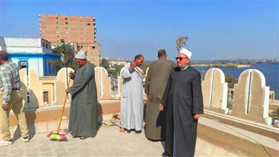مديرا أوقاف الجيزة والمنيا يقودان حملة لتجهيز المساجد قبل شهر رمضان | صور