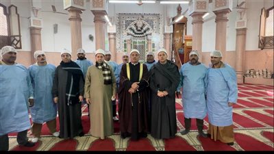 حملات لتعقيم المساجد بكفر الشيخ استعدادًا لاستقبال شهر رمضان