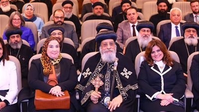 وزيرة التضامن تشارك في احتفال الكنيسة الأرثوذكسية بذكرى تأسيس المكتب البابوي للمشروعات 
