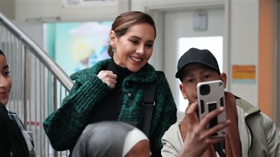  ياسمين رئيس تحتفل بعيد الحب في مستشفى 57357| صور