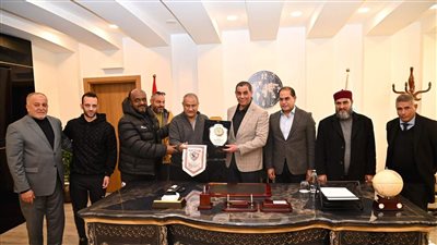 نائب رئيس مجلس الوزراء الليبي يلتقي وفد بعثة الزمالك 