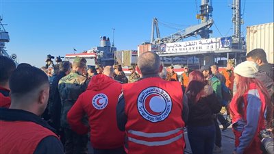 الهلال الأحمر: وصول 200 طن مساعدات إغاثية إلى سوريا اليوم.. وجار تجهيز دفعتين| صور 