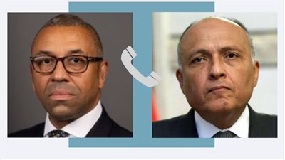 وزير الخارجية يتلقى اتصالًا هاتفيًا من نظيره البريطاني لبحث التطورات بالأراضي الفلسطينية