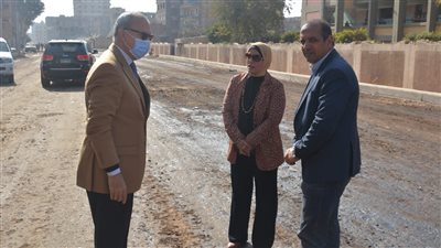 محافظ القليوبية يتابع أعمال رصف طريق محور الباسوسية وطريق أبو الغيط