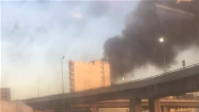 السيطرة على حريق عقار بالقرب من الطريق الدائري بصفط اللبن | صور 