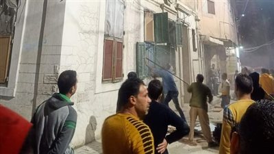 انهيار عقار بالإسكندرية وإنقاذ 3 أشخاص