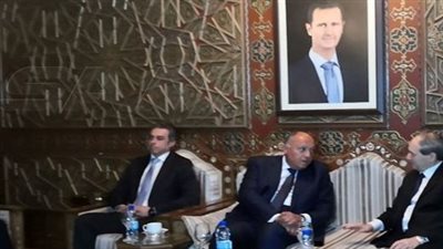 بشار الأسد يستقبل سامح شكري في دمشق 