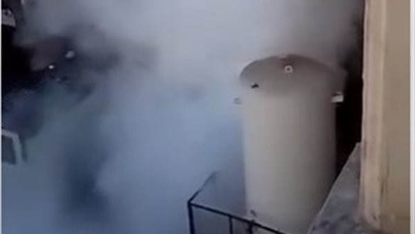 تنك الأكسجين بمستشفى