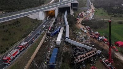 مصر تعرب عن تعازيها في ضحايا حادث اصطدام قطارين في اليونان