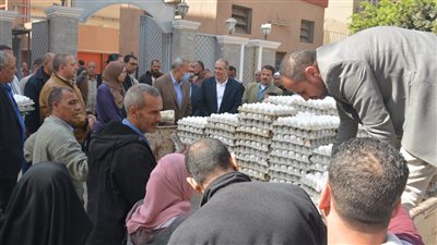 محافظ القليوبية يوفر بيض المائدة للمواطنين بسعر 95 جنيها للأبيض و96 للأحمر
