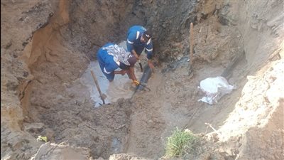 مياه القناة: إصلاح خط الإبطال الرئيسي وتوصيل مياه الشرب لقرية الحجاز