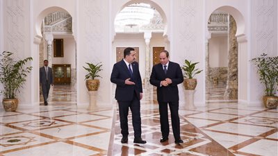 الرئيس السيسي يستقبل رئيس وزراء العراق اليوم 